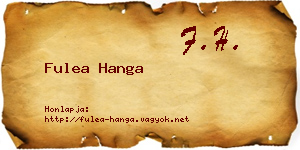 Fulea Hanga névjegykártya